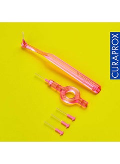 CURAPROX طقم فرش بين الأسنان Curaprox CPS 08 Prime Start، وردي - 5 × 0.8 مم - 3.22 مم + 2 حامل فرشاة أسنان بين الأسنان  - Image 4
