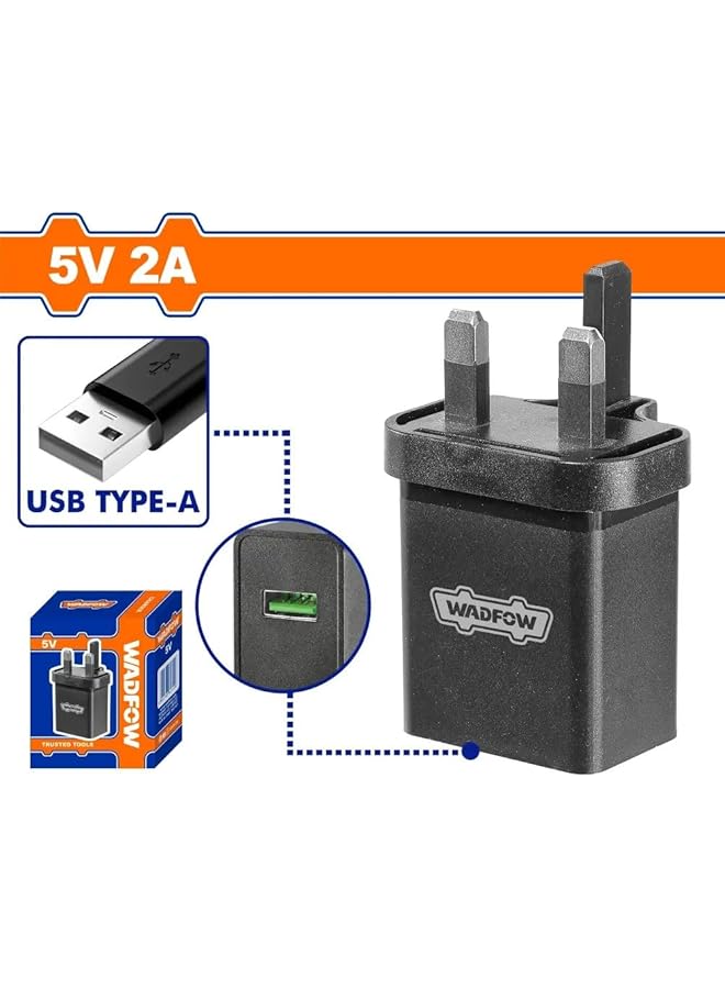 وادفو شاحن بطارية USB من النوع A Wfct552-8 - Image 2