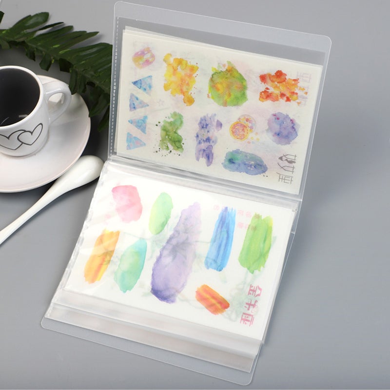 Hand Account Insert Storage Bag 40-Page Mini A6 Information Pouch Sticker Storage Book Organizer Folder - Image 2