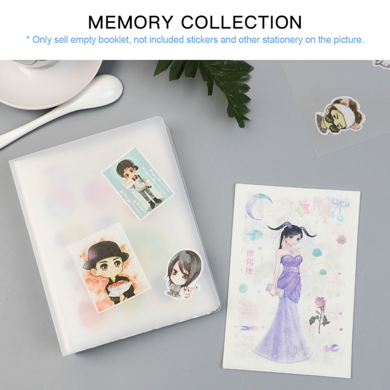Hand Account Insert Storage Bag 40-Page Mini A6 Information Pouch Sticker Storage Book Organizer Folder - Image 5
