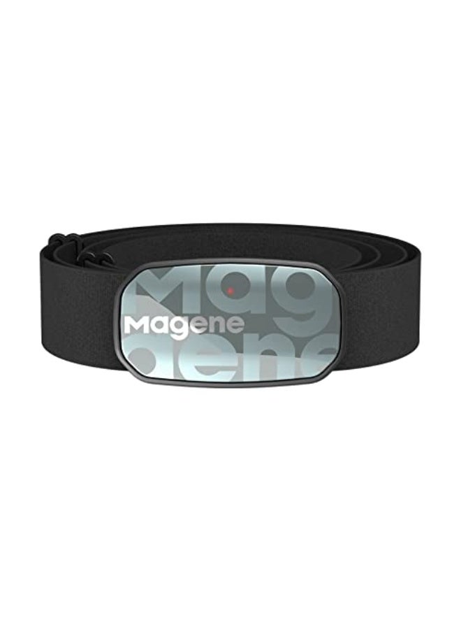 Magene H603 Chest Strap Heart Rate Monitor, ANT+ and Bluetooth Compatible with Fully Adjustable Strap, iPhone & Android Compatible - Image 1