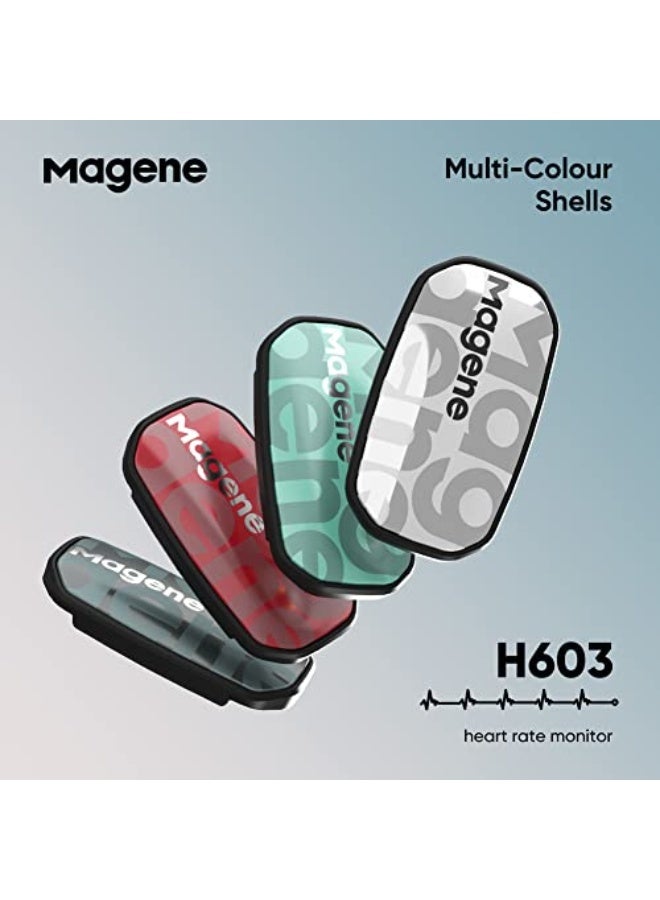 Magene H603 Chest Strap Heart Rate Monitor, ANT+ and Bluetooth Compatible with Fully Adjustable Strap, iPhone & Android Compatible - Image 5
