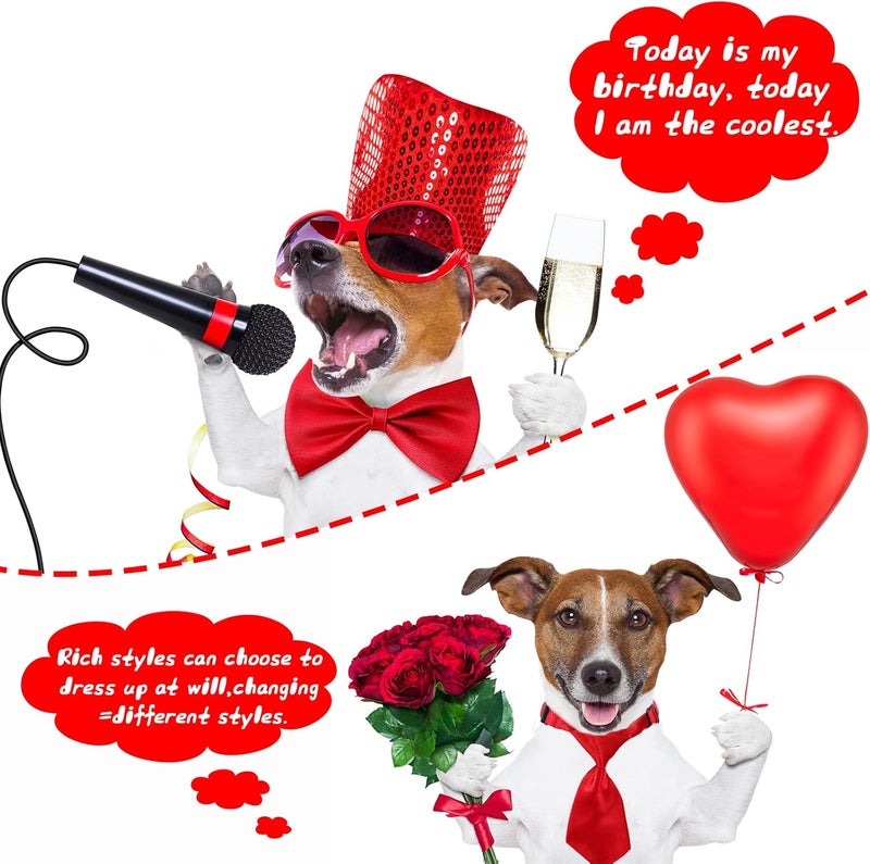 Reginary 68 Pieces Bow Ties for Dogs Adjustable Pet Collar Bowtie Puppy Dog Ties Grooming Accessories for Small Puppy Cats Birthday Photography Holiday Festival Party Favor - Image 4