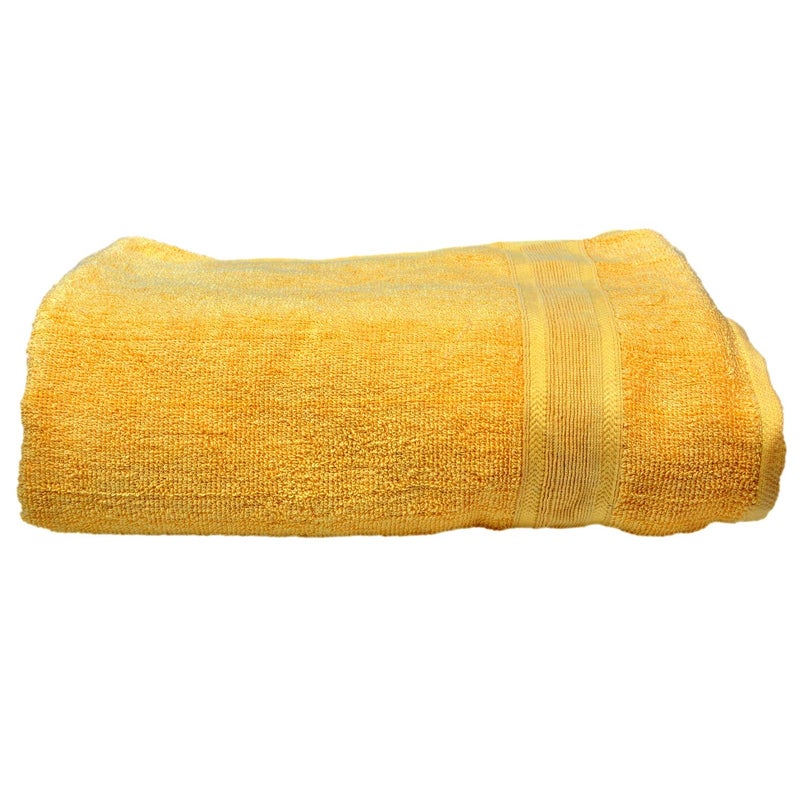 Space Fly Best Luxury100% Cotton Super Highly Absorbent Bath Towels (Yellow) - Image 5