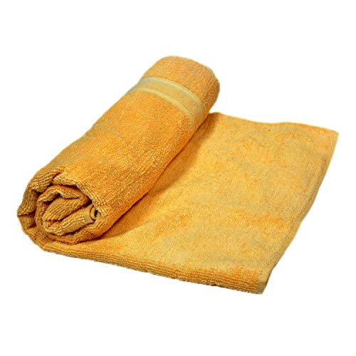 Space Fly Best Luxury100% Cotton Super Highly Absorbent Bath Towels (Yellow) - Image 2