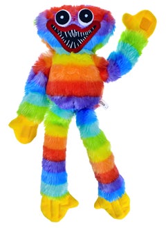 MAGIC VAULT Huggy Wuggy Plush, Huggy Wuggy toys, Soft Stuffed Horror Game Surrounding Doll, Horror Sausage Monster Plush Doll for Fans and Kids Birthday (40 CM, RAINBOW)  - Image 1