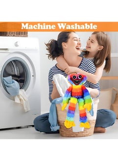 MAGIC VAULT Huggy Wuggy Plush, Huggy Wuggy toys, Soft Stuffed Horror Game Surrounding Doll, Horror Sausage Monster Plush Doll for Fans and Kids Birthday (40 CM, RAINBOW)  - Image 2