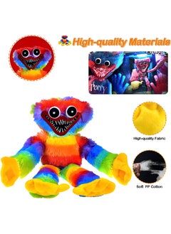 MAGIC VAULT Huggy Wuggy Plush, Huggy Wuggy toys, Soft Stuffed Horror Game Surrounding Doll, Horror Sausage Monster Plush Doll for Fans and Kids Birthday (40 CM, RAINBOW)  - Image 4