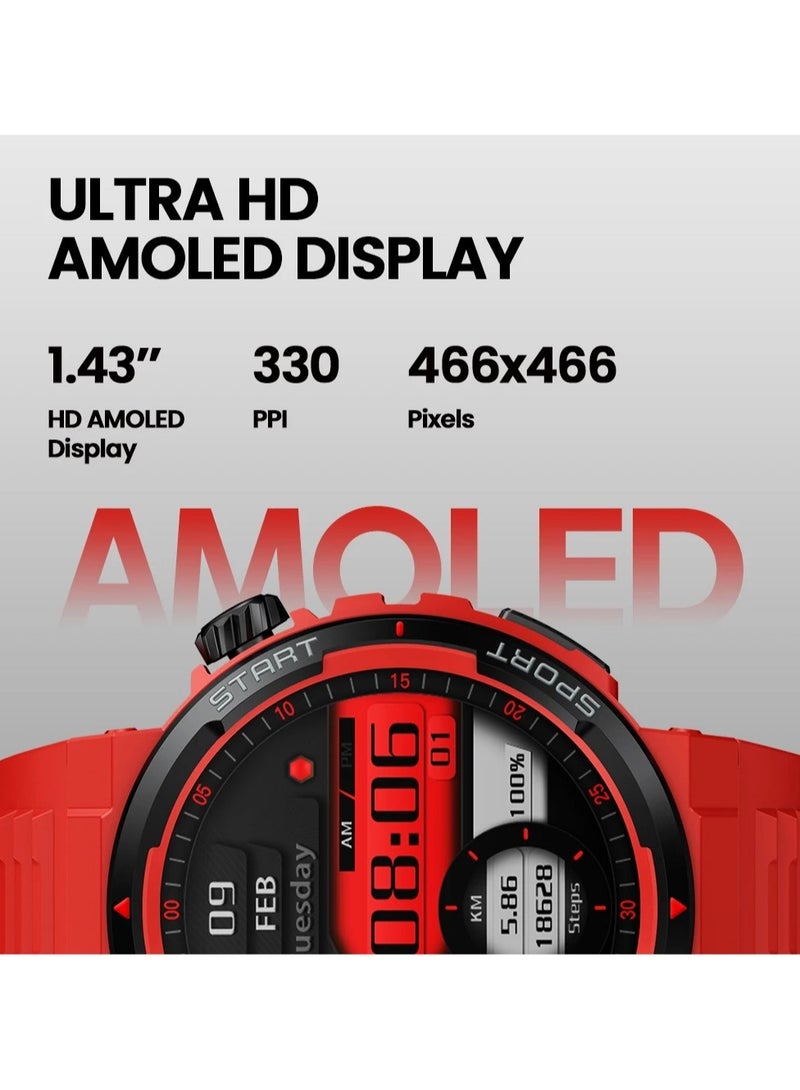 Zeblaze New Zeblaze Ares 3 Plus 1.43 HD AMOLED Display Voice Calling Smartwatch New 3D Interactive Health Fitness Tracking Smart Watch - Image 5