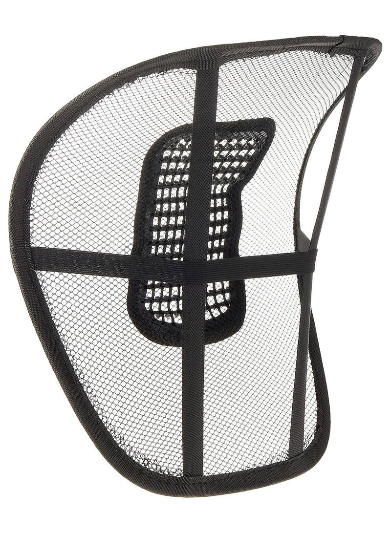Festive Gallery Air Flow Lumbar Support Cushion car Seat Supports Cushion waist pad Comfortable Mesh Chair Relief Lumbar Back Pain Support Car Cushion Office Seat Chair Black - Image 5