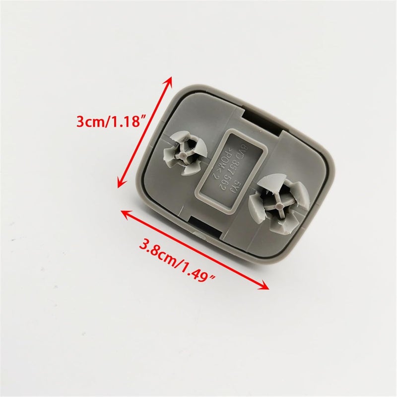 Wivplex Gray Sun Visor Clip for Various Audi Models - Image 2