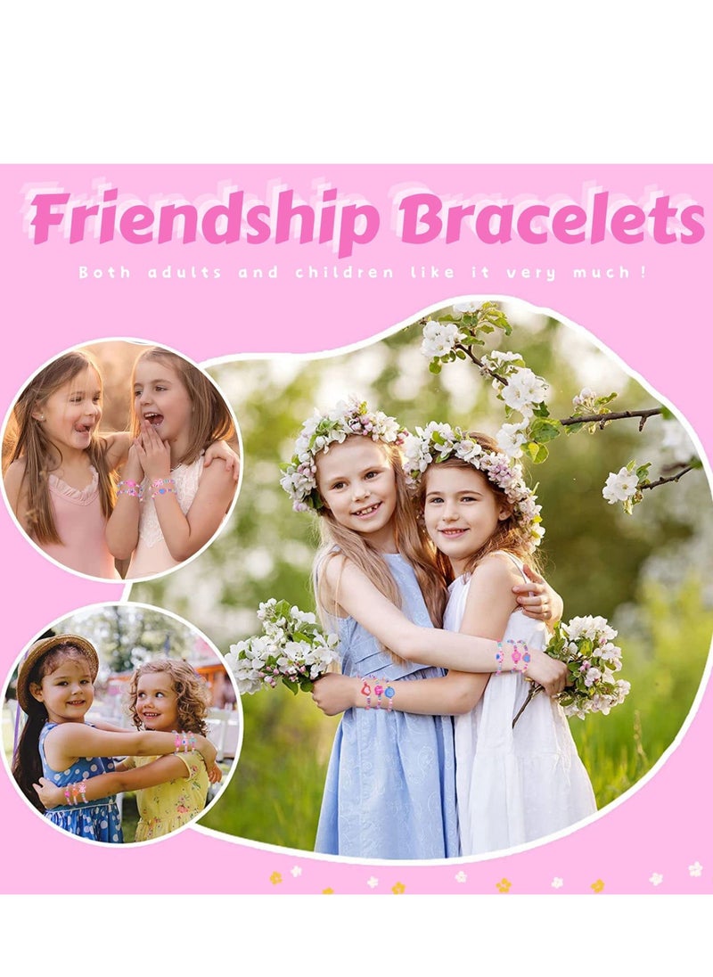 Excefore - 12 Colourful Wooden Bracelets Set, Wooden Beaded Friendship Bracelets for Girls, Ideal Party Bag Fillers and Favours, Suitable for Party Gift for Kids - Image 1