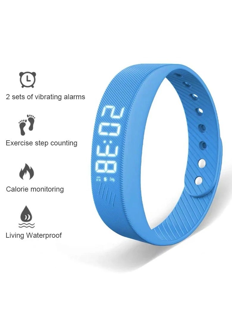 Smart Sports Bracelet with Vibrating Alarm Clock, Running Pedometer Bracelet for Male and Female Students - Image 1