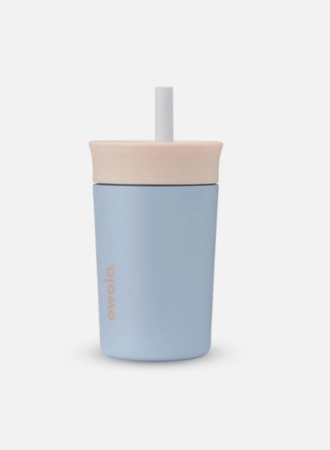 كوب أوالا للأطفال معزول من الفولاذ المقاوم للصدأ مع شريط مرن مقاوم للانسكاب - Image 1