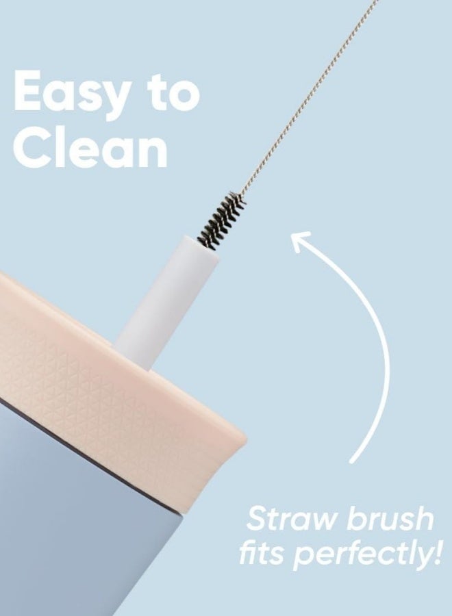 كوب أوالا للأطفال معزول من الفولاذ المقاوم للصدأ مع شريط مرن مقاوم للانسكاب - Image 2