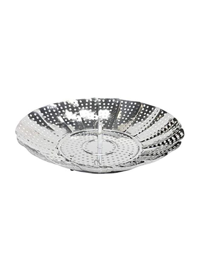 Chef Craft Classic Steamer Basket, 6 inch Diameter 9.5 inch Expanded, Stainless Steel - Image 4