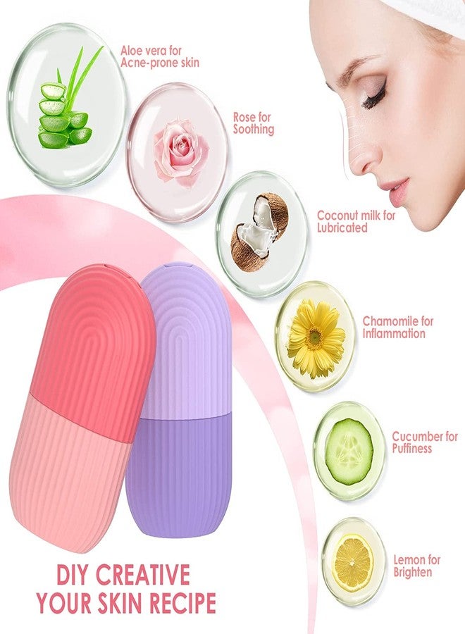 DMAYA Multicolor Ice Roller for Face, Neck & Eyes - Reusable, Enhances Glow, Tightens Skin & Reduces Puffiness, Cryotherapy Facial Massage Tool - Image 3