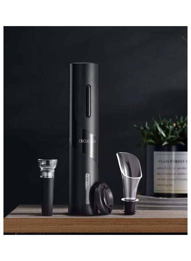 NIBEMINENT 4-In-1 Automatic Electric Wine Opener Black 24.2 x 5.5 9cm - Image 3