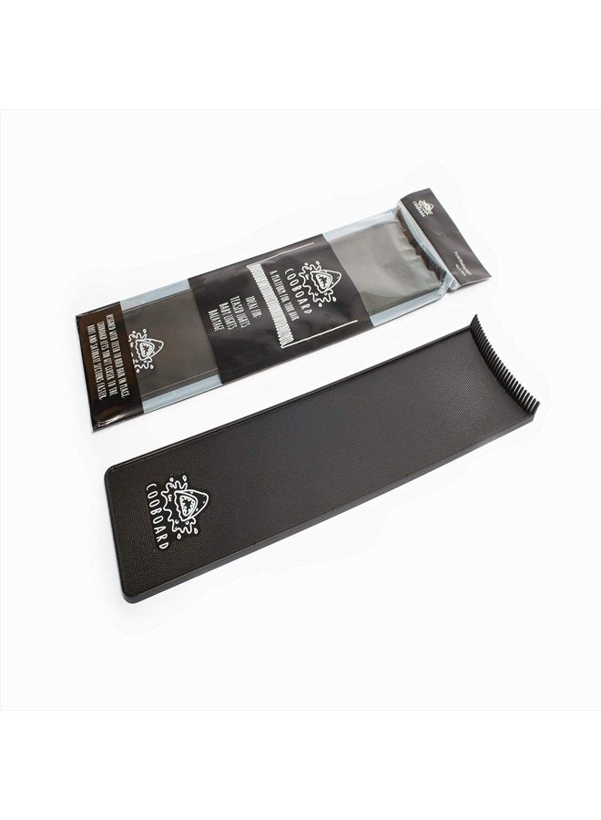 Cooboard Authentic Cooboard XXL Balayage Board with Teeth | Original Highlighting Paddle | Easy to Clean, Sturdy, Lightweight, Fits All Standard Sized Hair Foils | 5” by 16” | Black - Image 2