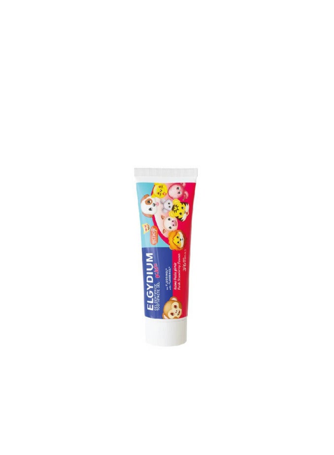 Elgydium Kids Emoji Toothpaste Gel Strawberry 50ml