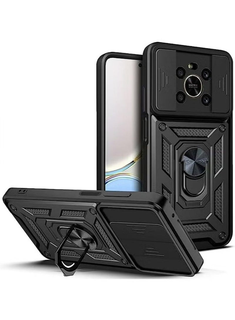 TEAM LUXURY Honor X9 4G/5G/X30 Case Cover Slide Camera Len Protector Silicone Non-slip Shockproof Anti-Scratch Protective Anti-scratch Mobile Phone Back Cover Full Body Accessories Protector for Honor X9  - Image 1