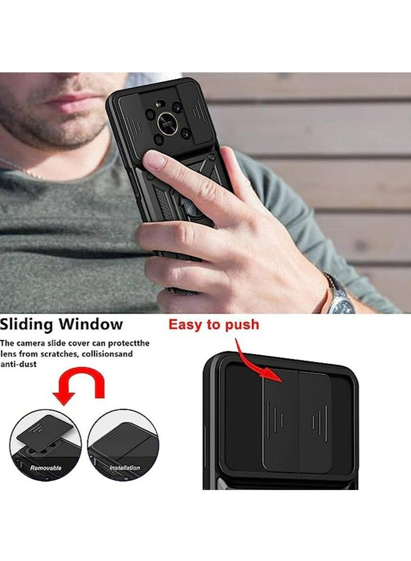TEAM LUXURY Honor X9 4G/5G/X30 Case Cover Slide Camera Len Protector Silicone Non-slip Shockproof Anti-Scratch Protective Anti-scratch Mobile Phone Back Cover Full Body Accessories Protector for Honor X9  - Image 5