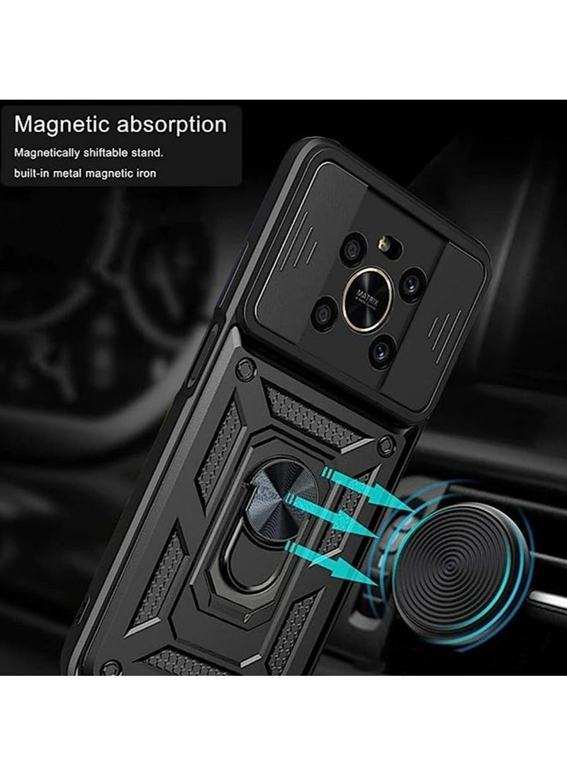 TEAM LUXURY Honor X9 4G/5G/X30 Case Cover Slide Camera Len Protector Silicone Non-slip Shockproof Anti-Scratch Protective Anti-scratch Mobile Phone Back Cover Full Body Accessories Protector for Honor X9  - Image 4