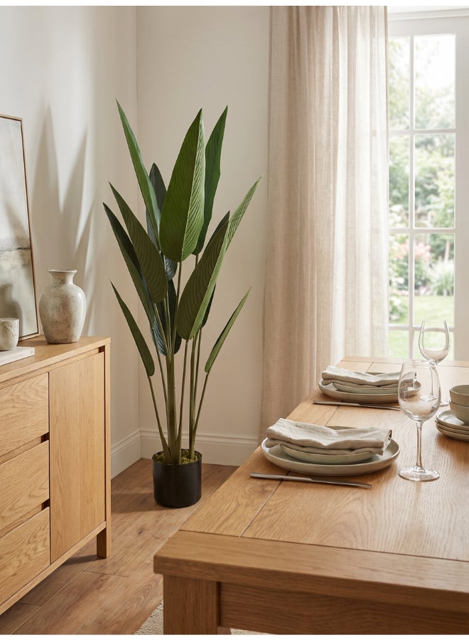 Noon East Paradise Birds 115cm (3.7 ft) Tall Artificial Tree with Pot | Floor Plant with Lifelike Design & Texture - Green | Decorative Natural Texture Tree for Home, Living Room, Study & Office spaces - Image 3