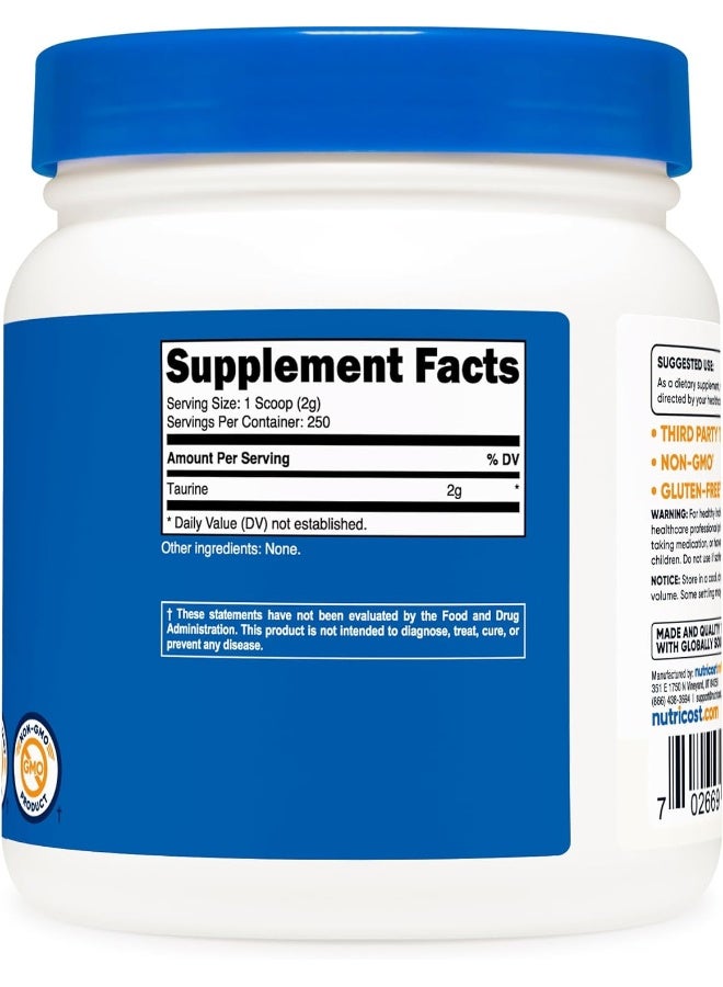 Nutricost Taurine Powder 500 Grams - Image 5