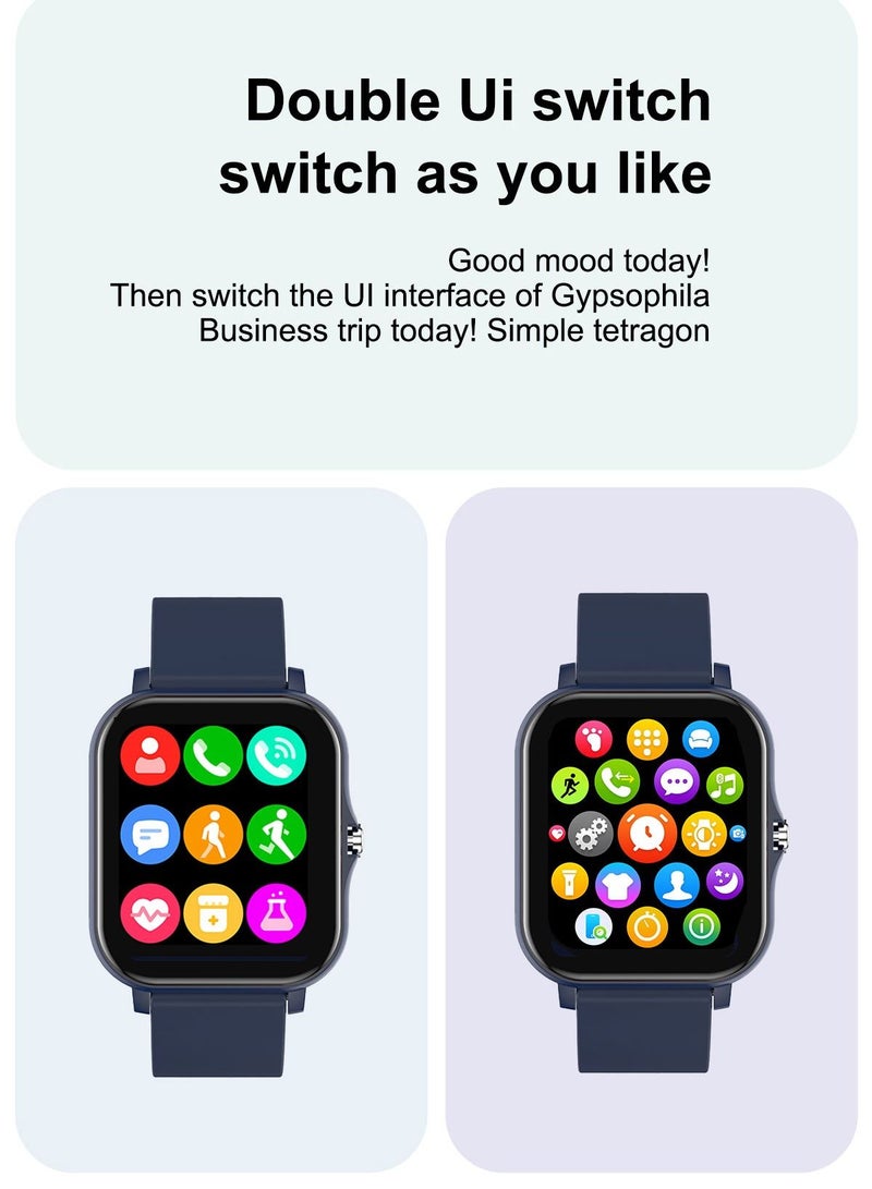 H20 Silicone 1.69 inch Full Screen Series 6 Smart Watch With Space Aluminum Case - Image 5