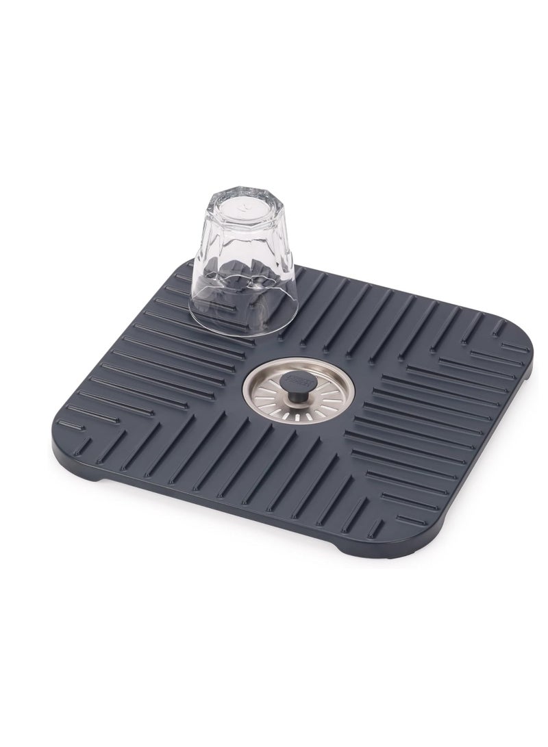 Practical Sink Mat with Removable Drain Stopper - Non-slip and Fast Draining for a Always Cleaner Sink CODE 5356  - Image 2