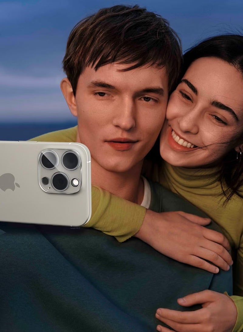 JAJEEK "New iPhone 16 Pro Max Camera Lens Protector – Ultra HD Tempered Glass, 9H Hardness, Anti-Scratch, Case Friendly, Easy Installation Clear Lens Cover" - Image 5