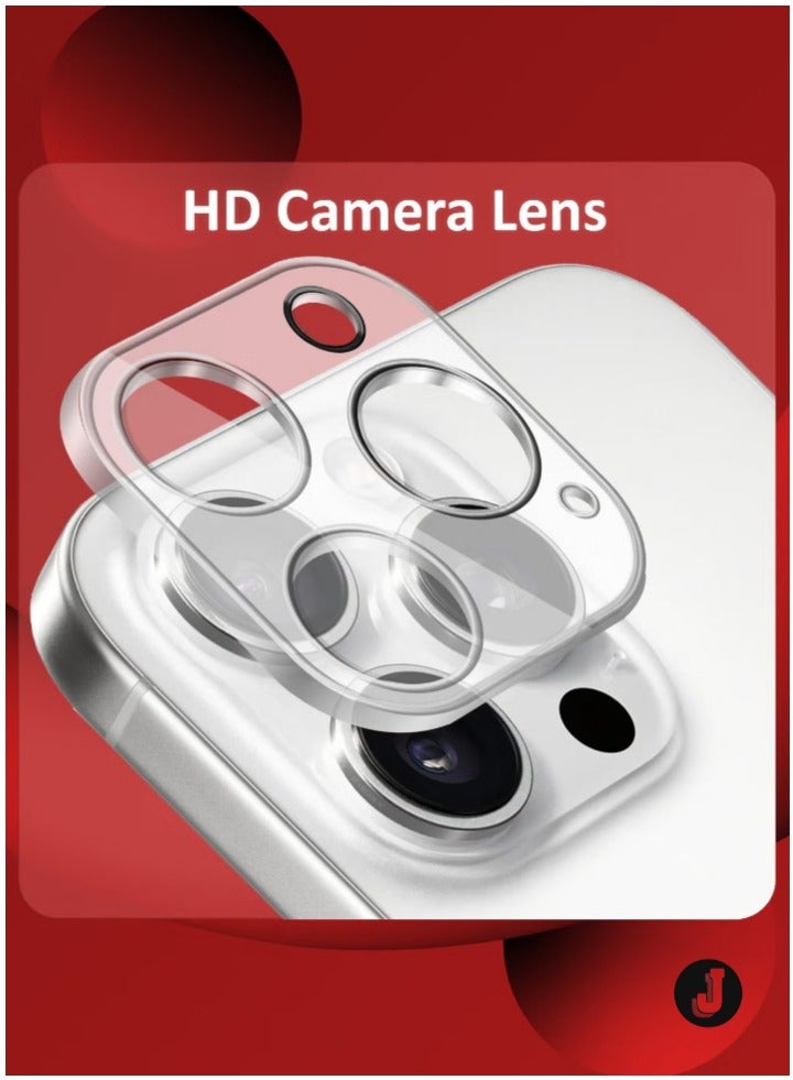 JAJEEK "New iPhone 16 Pro Max Camera Lens Protector – Ultra HD Tempered Glass, 9H Hardness, Anti-Scratch, Case Friendly, Easy Installation Clear Lens Cover" - Image 2