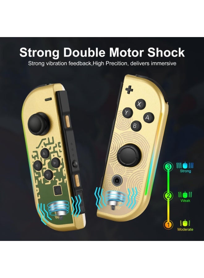 Replacement Joy-Con Controllers for Nintendo Switch/Switch OLED/Switch Lite – Left & Right Wireless Controllers with Dual Vibration Motion Control & Wake-Up Function - Image 2