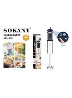 sokany Sokany Stainless Digital Hand Blender, 800 Watt, Model 1729  - Image 1