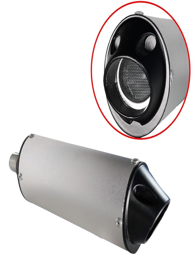 JMCHstore Performance Exhaust Muffler Silencer for Predator 212 196cc GX160 420cc 301cc GX390 98cc 6.5hp, Coleman CT200U BT200X KT196 CT100U Baja Massimo MB200 Go Kart Engine Mini Bike Parts (Sliver) - Image 4