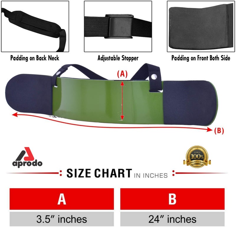 Aprodo New Arm Blaster, Biceps Muscle Workout, Heavy Duty Thick Gauge, Padded, for Men & Women (Army Green) - Image 4