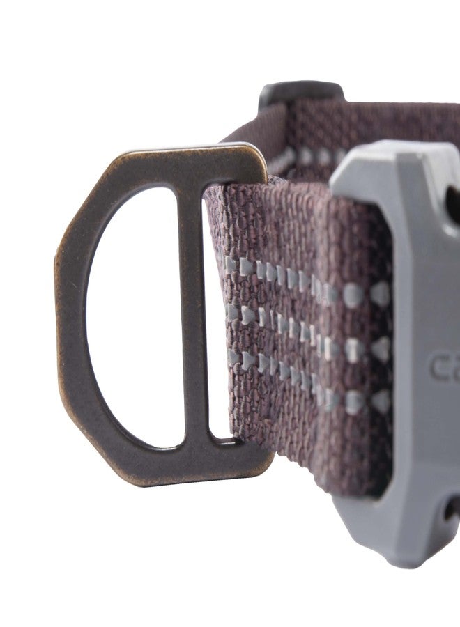 كارهارت طوق كلاب من كارهاارت مصنوع من نسيج النايلون، قابل للتعديل بالكامل مع مشبك جانبي متين، لون عنابي داكن، مقاس كبير - Image 5