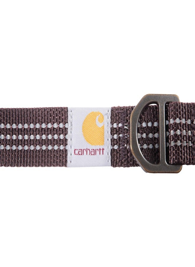 كارهارت طوق كلاب من كارهاارت مصنوع من نسيج النايلون، قابل للتعديل بالكامل مع مشبك جانبي متين، لون عنابي داكن، مقاس كبير - Image 4