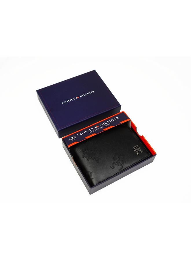 Tommy Hilfiger Plus Tommy Hilfiger Men's Engraved Logo Wallet - Black  - Image 3