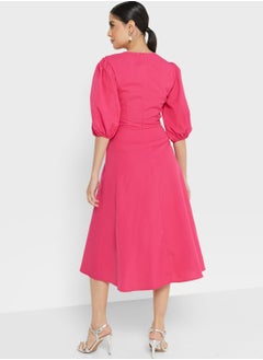 ELLA Puff Sleeve Dress  - Image 2