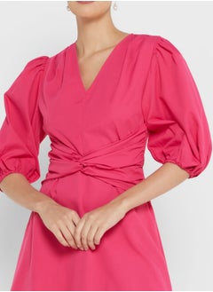 ELLA Puff Sleeve Dress  - Image 3