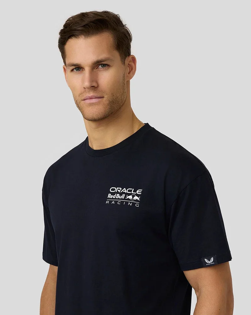 كاستور Oracle Red Bull Racing Unisex Max Verstappen Oversized Crest T-Shirt