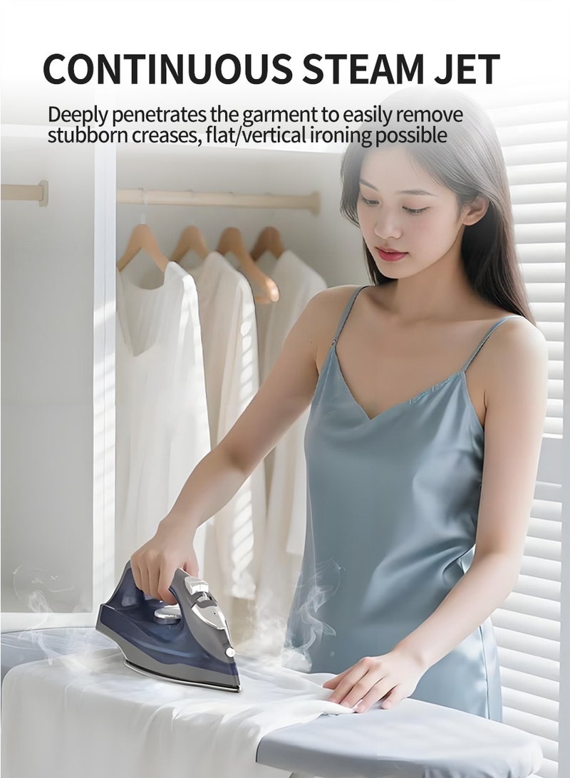 BEIRUI Professional 1000W Steam Iron with Ceramic Soleplate - 230ml Tank | Vertical Steam & Anti-Drip Technology | Auto Shut-Off & Self-Cleaning | 1.3m Power Cord - Image 4