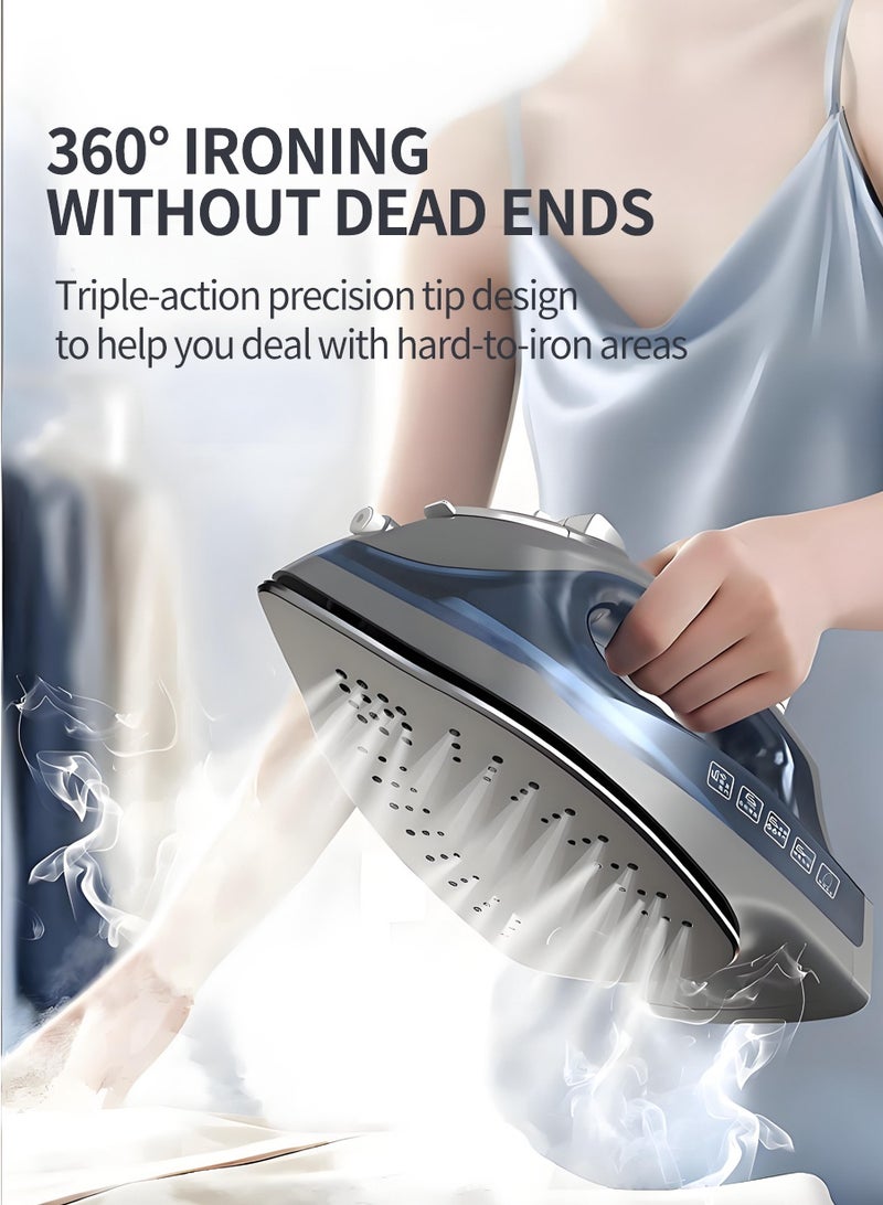 BEIRUI Professional 1000W Steam Iron with Ceramic Soleplate - 230ml Tank | Vertical Steam & Anti-Drip Technology | Auto Shut-Off & Self-Cleaning | 1.3m Power Cord - Image 2