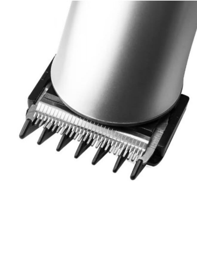 DINGLONG - Professional hair and beard cutting and trimming machine with 5 different cutting heads and a charging base - Image 1