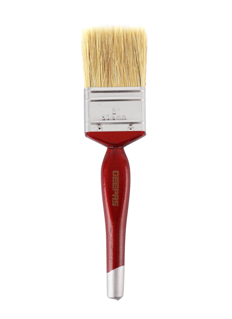 GEEPAS - Geepas 2" Paint Brush GT59311, 30% Bristles and 70% Silk, Ideal For a Variety of Surfaces and Paints, Suitable for Home and Business Use, Red - Image 1