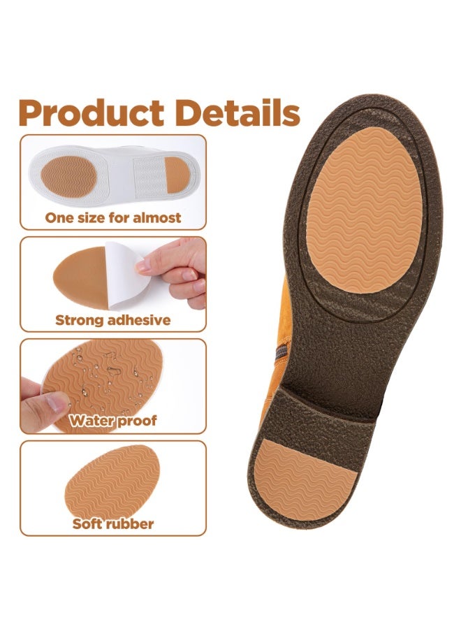 SUNSAR 4Pairs Shoe Sole Protector, Self-Adhesive Shoe Grips on Bottom of ShoesNon Slip Shoes Pads Sole Protectors Rubber Soles Grips Stickers for Bottom for Heels Shoes Sneakers Noise Reduction - Image 3
