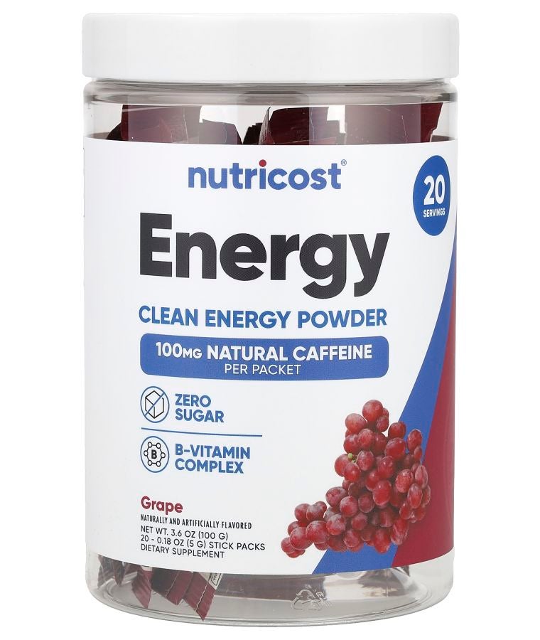 Energy Clean Energy Powder Grape 20 Stick Packs 0.18 oz (5 g) Each