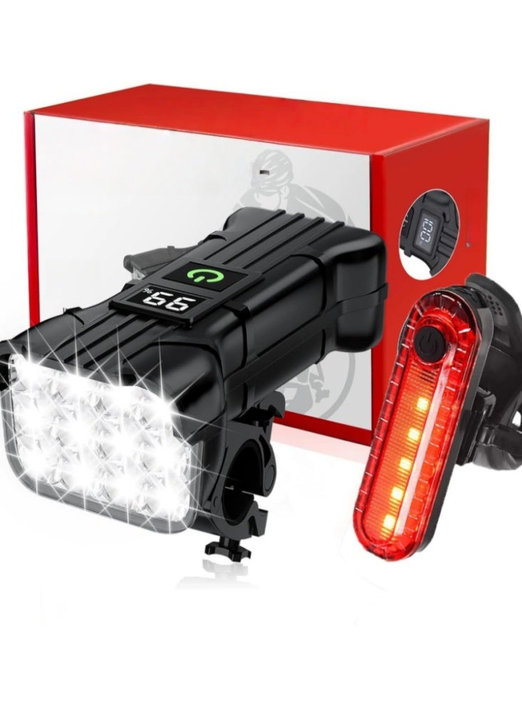 Bicycle Light and Horn 3-in-1 Set (Headlight + Taillight + Horn) - Image 1